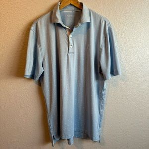 Men’s Johnnie-O Light Blue Short Sleeve Polo Shirt Size Large